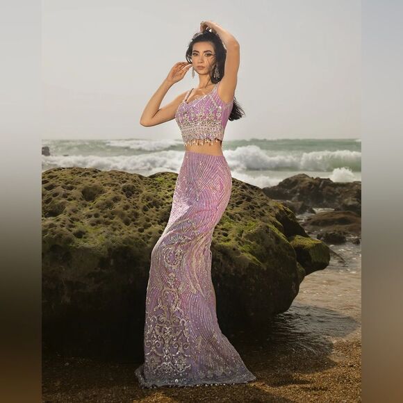 AYESHA SHOAIB MALIK PAKISTANI AUTHENTIC LUXURY DESIGNER DRESS - Picture 1 of 13